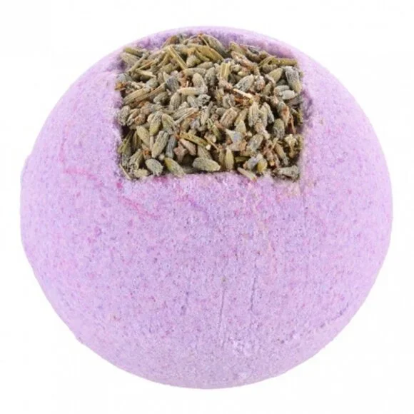 5 Lavendar Bath Bombs Fizzers with lavendar flowers  Lot of 5  Bath Fizzers NEW - Picture 2 of 5